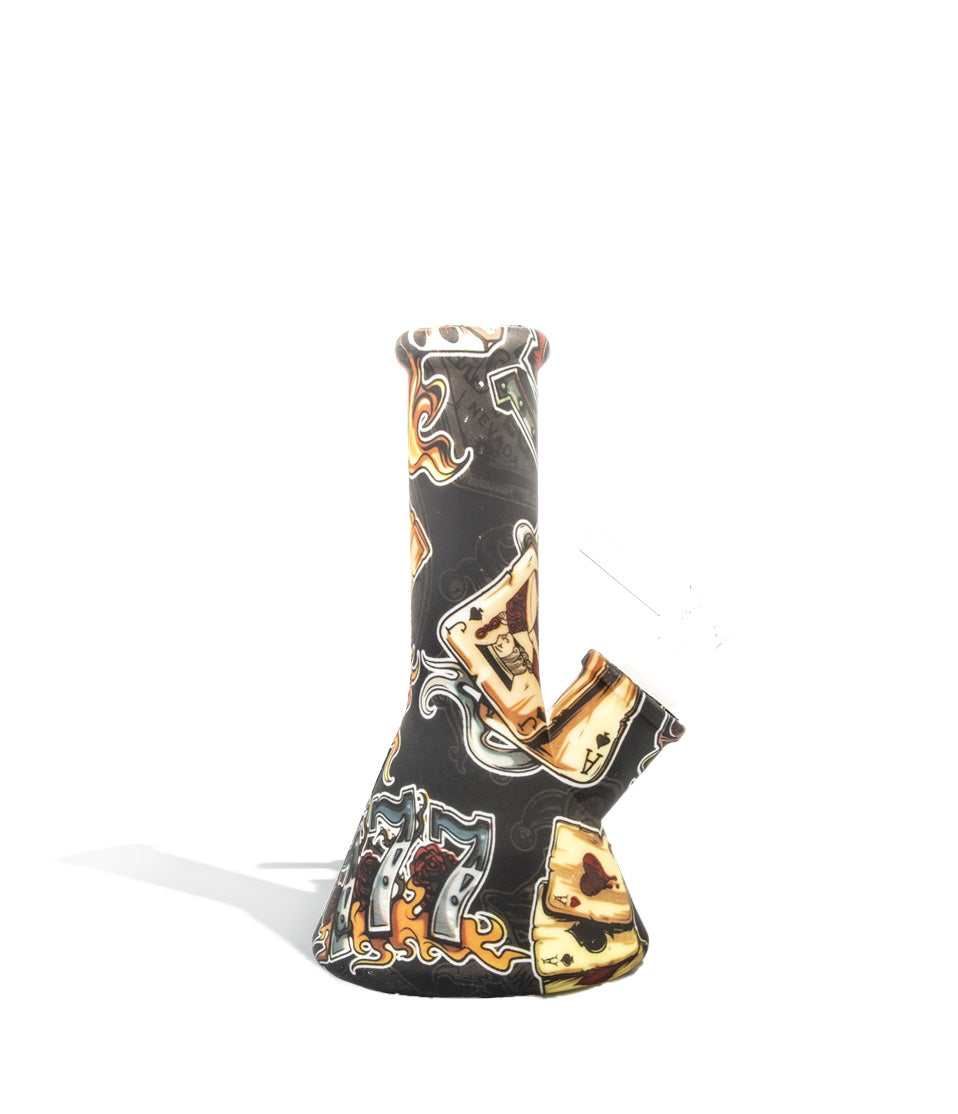 Cards 6 inch Silicone Water Pipe on white background
