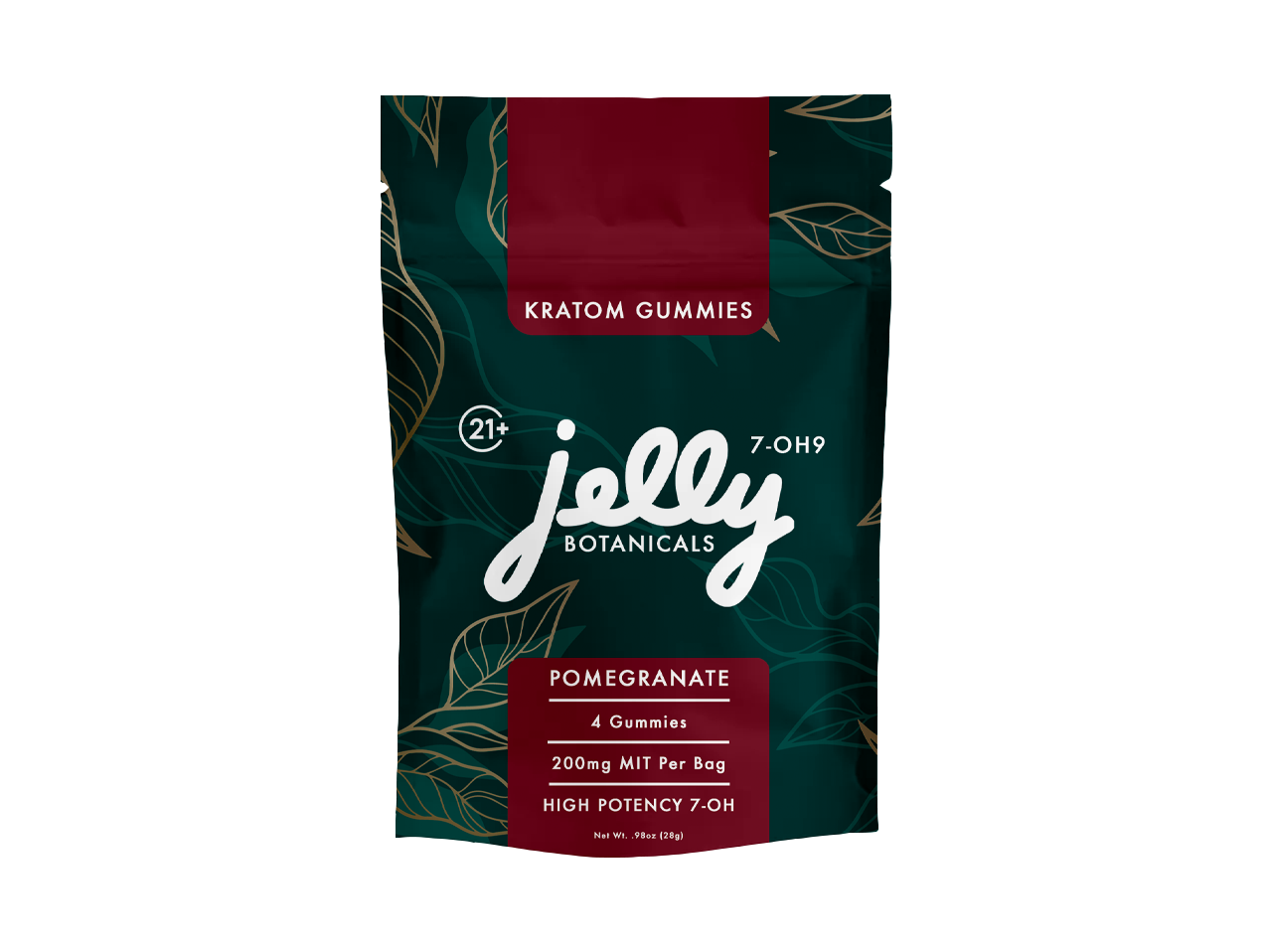 Kratom 2,000mg MIT 7-OH gummy bags