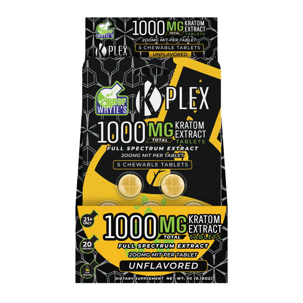 K-PLEX-1000MG-5 COUNT-Kratom Extract Tablets
