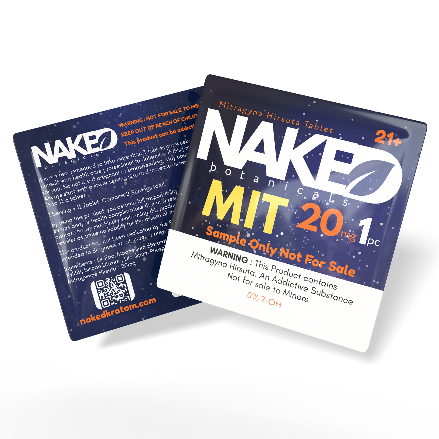 FREE SAMPLE 3-PACK Naked DHM 20mg 1 Count