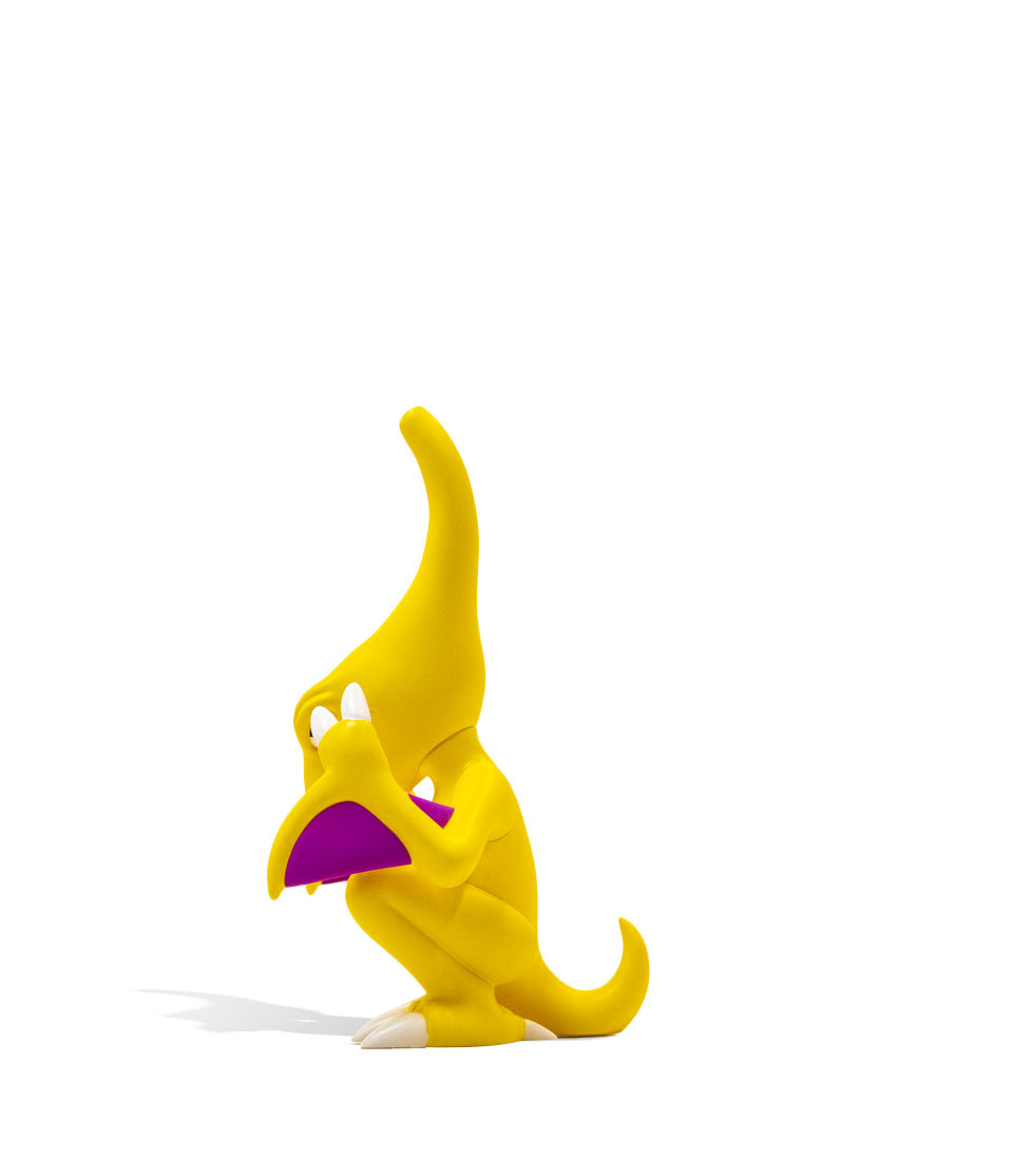 Elbo Glass Yellow Ptery Vinyl Figure side view on white background