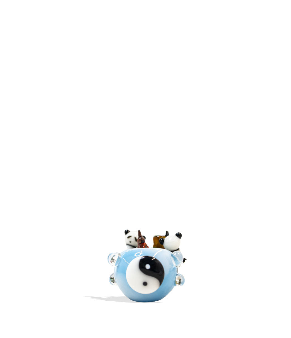 Empire Glassworks Climbing Pandas Spoon Handpipe head view on white background