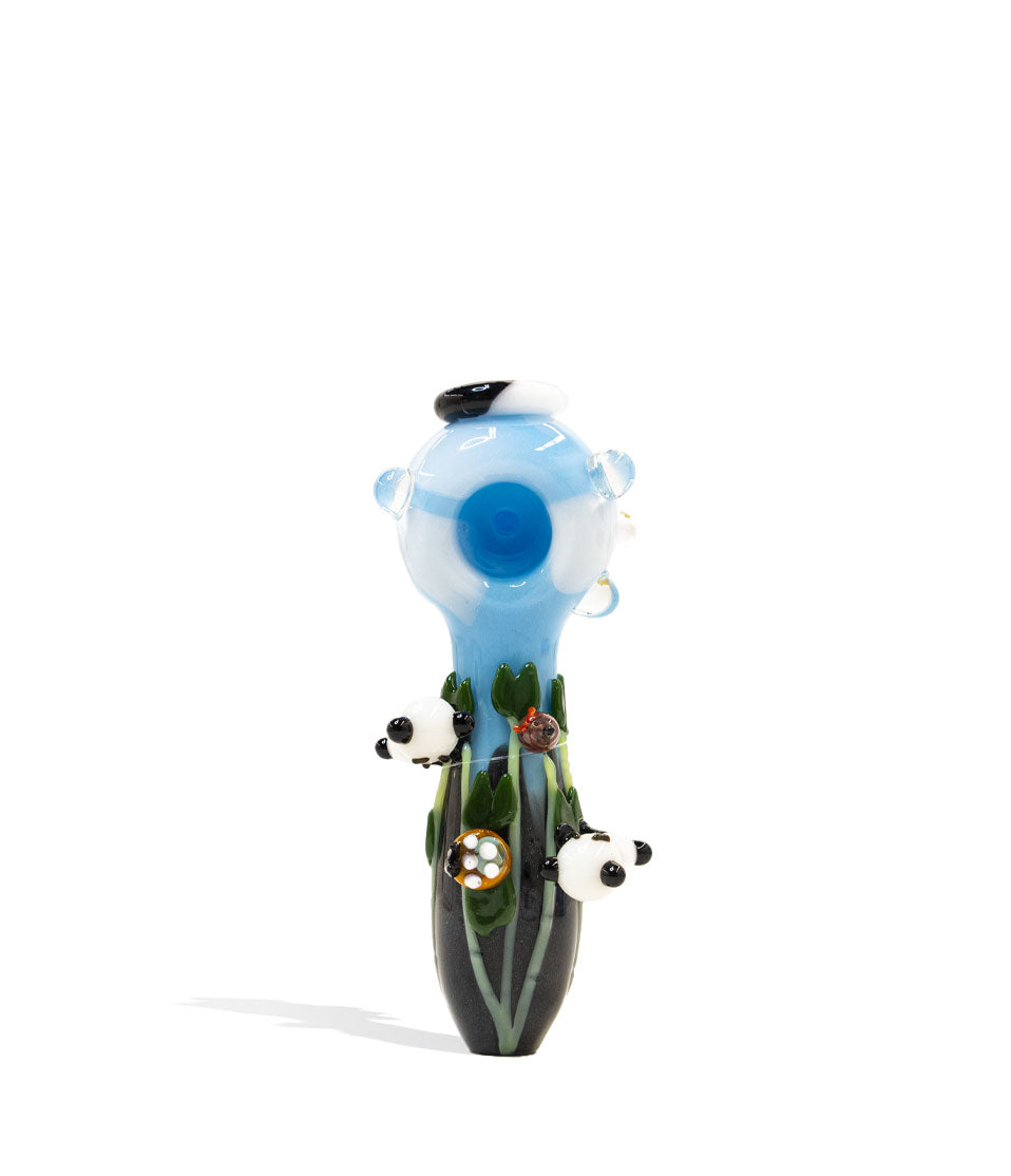 Empire Glassworks Climbing Pandas Spoon Handpipe on white background