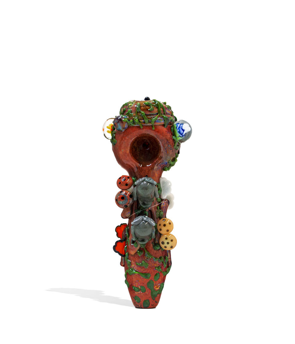 Empire Glassworks Hootie's Forest Spoon Handpipe on white background