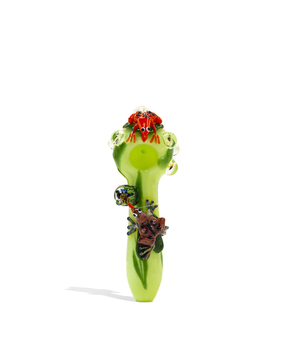 Empire Glassworks Ribbit Spoon Handpipe on white background