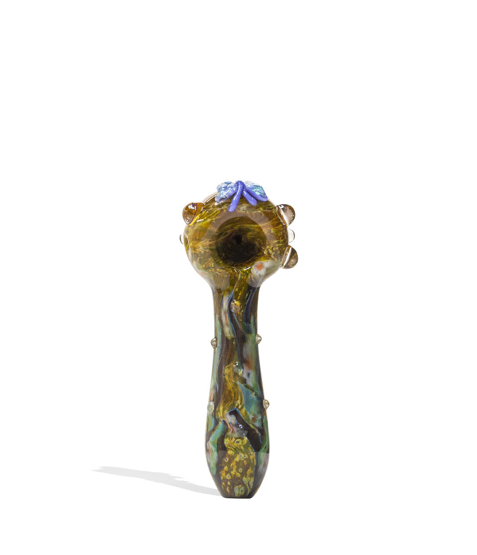 Empire Glassworks Viola Butterfly Spoon Handpipe on white background