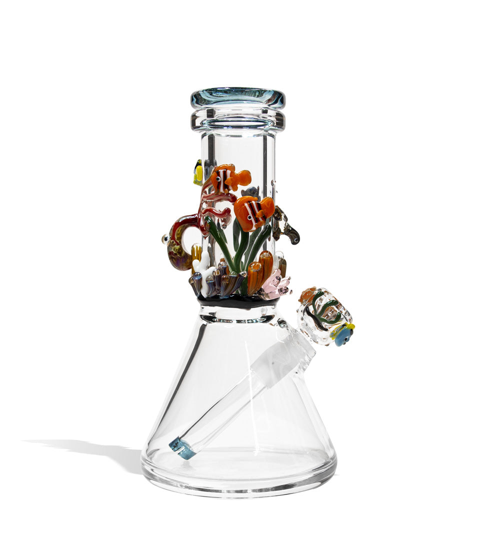 Empire Glassworks Under the Sea Baby Beaker on white background
