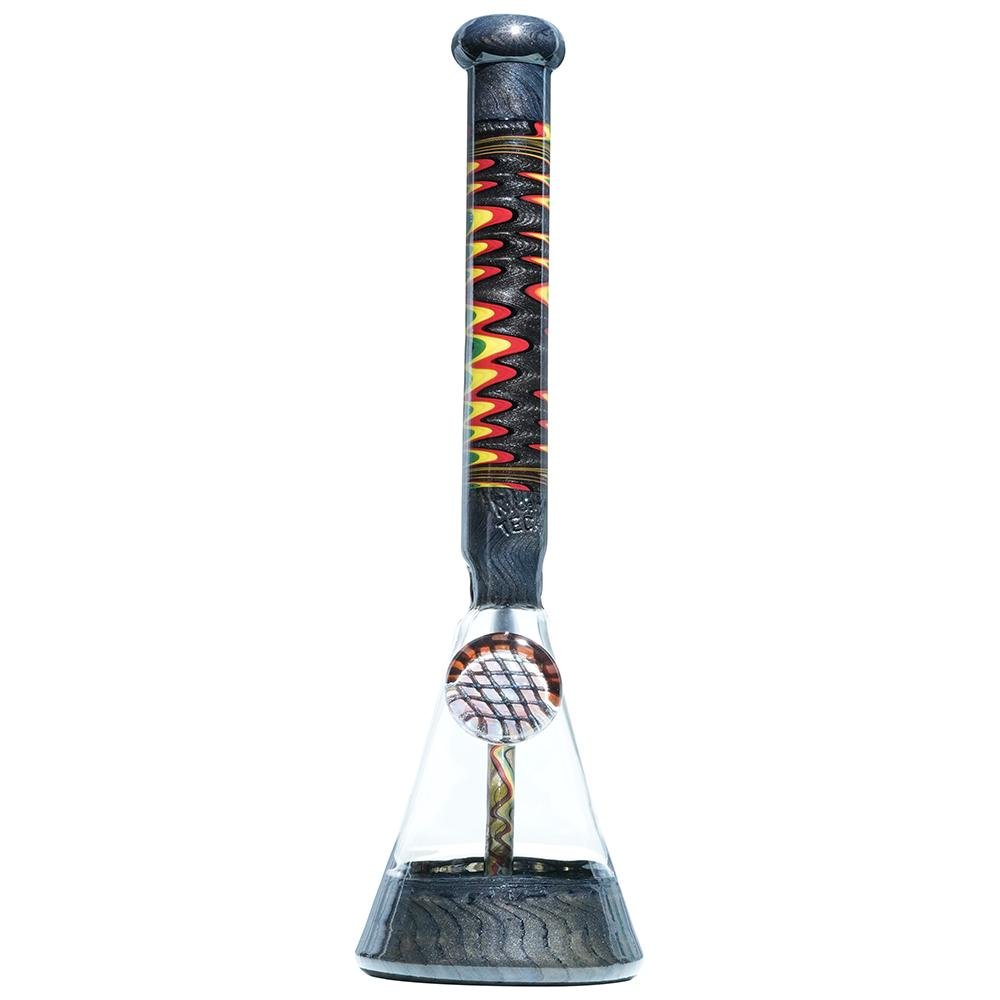 Gray & Rasta Heady Beaker M&M tech - M&M Tech Glass