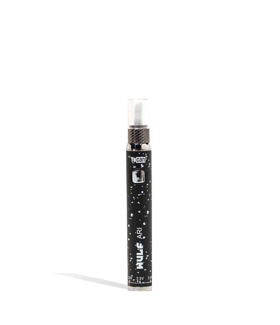 Black White Spatter Wulf Mods Ari Knife Kit 9pk front view on white background