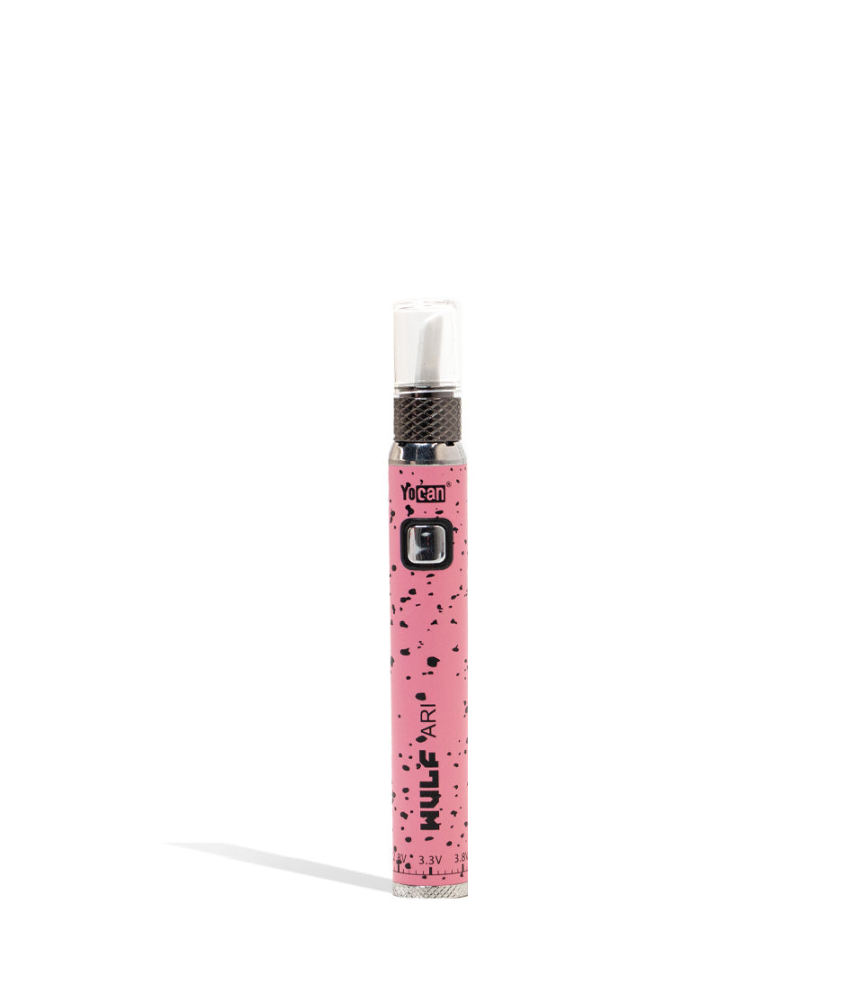Pink Black Spatter Wulf Mods Ari Knife Kit 9pk front view on white background