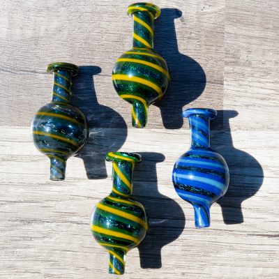 4 PACK Dichro Spiral Bubble Cap