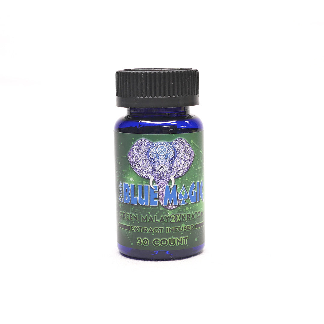Blue Magic Green Malay 2X Extract 120 Ct Capsules