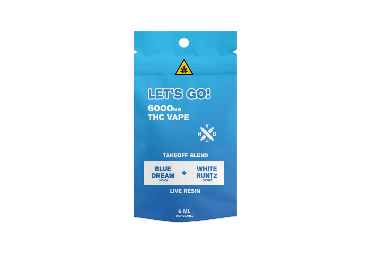 NYB 6ml Takeoff Live Resin Blend Disposable Vape