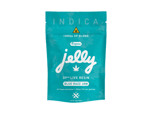 Jelly D9 XP Live Resin Blend 1,000mg Gummy Bag