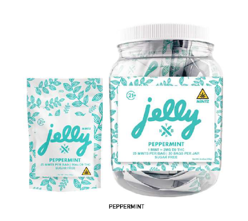 Jelly D9 MiNTZ 1,500mg Mints To-Go Jar