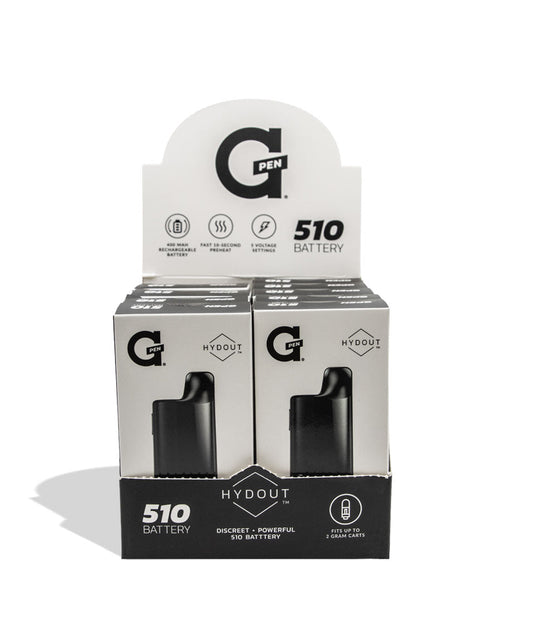 G Pen HYDOUT 10pk 510 battery vape display packaging on a white background
