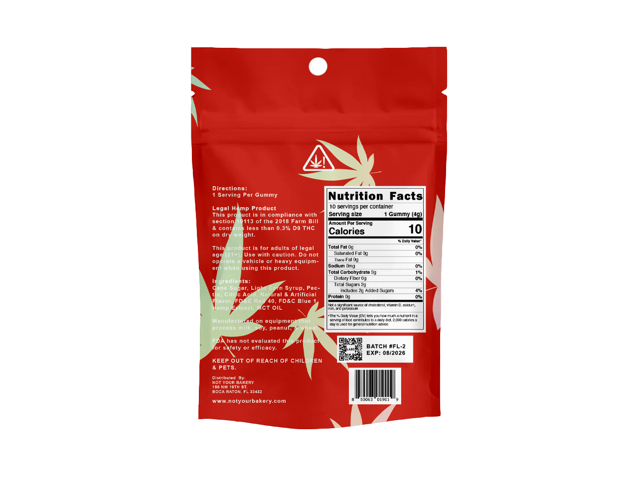 Jelly D9 FL 1,500mg Gummy To-Go Jar