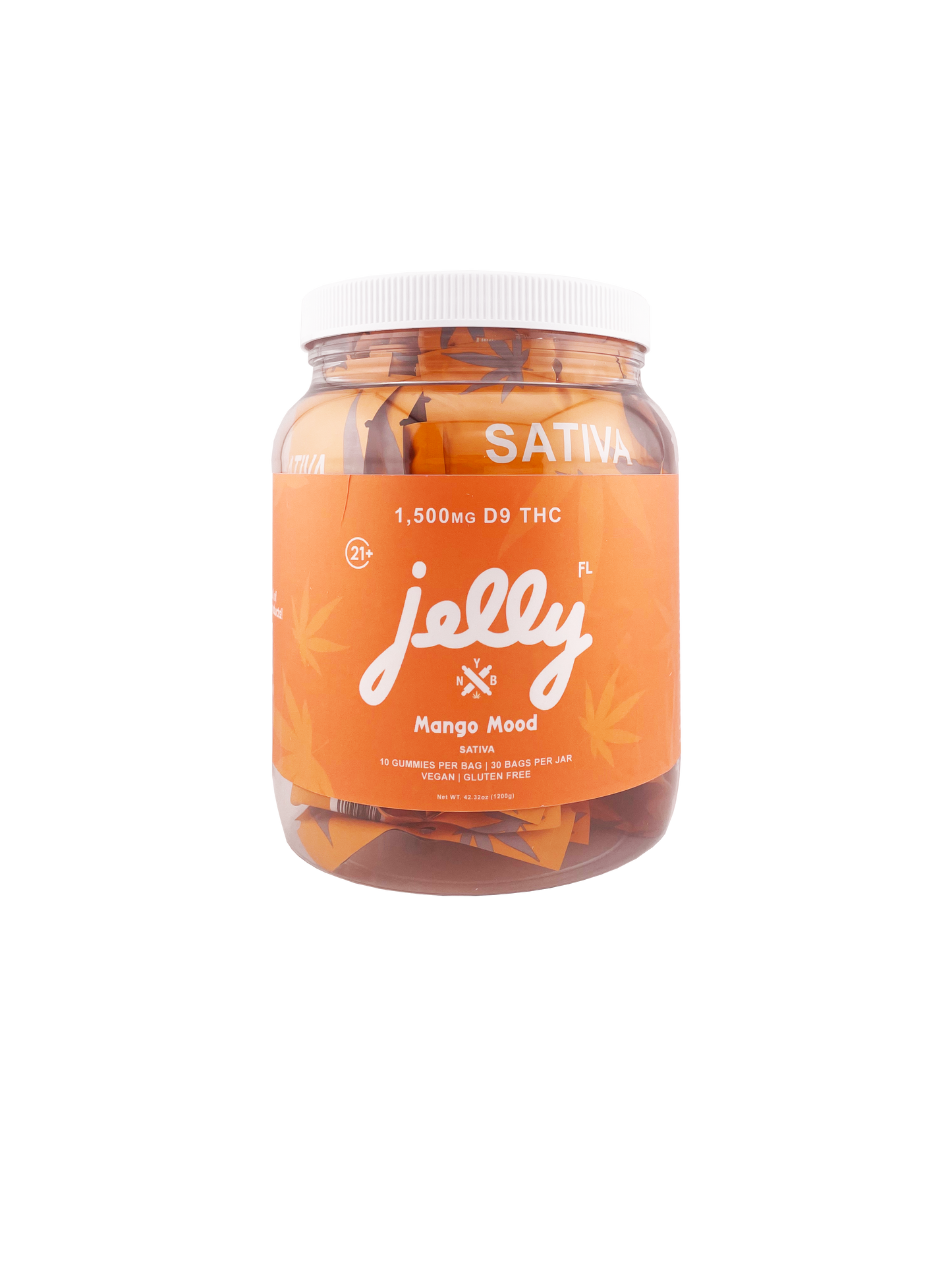Jelly D9 FL 1,500mg Gummy To-Go Jar