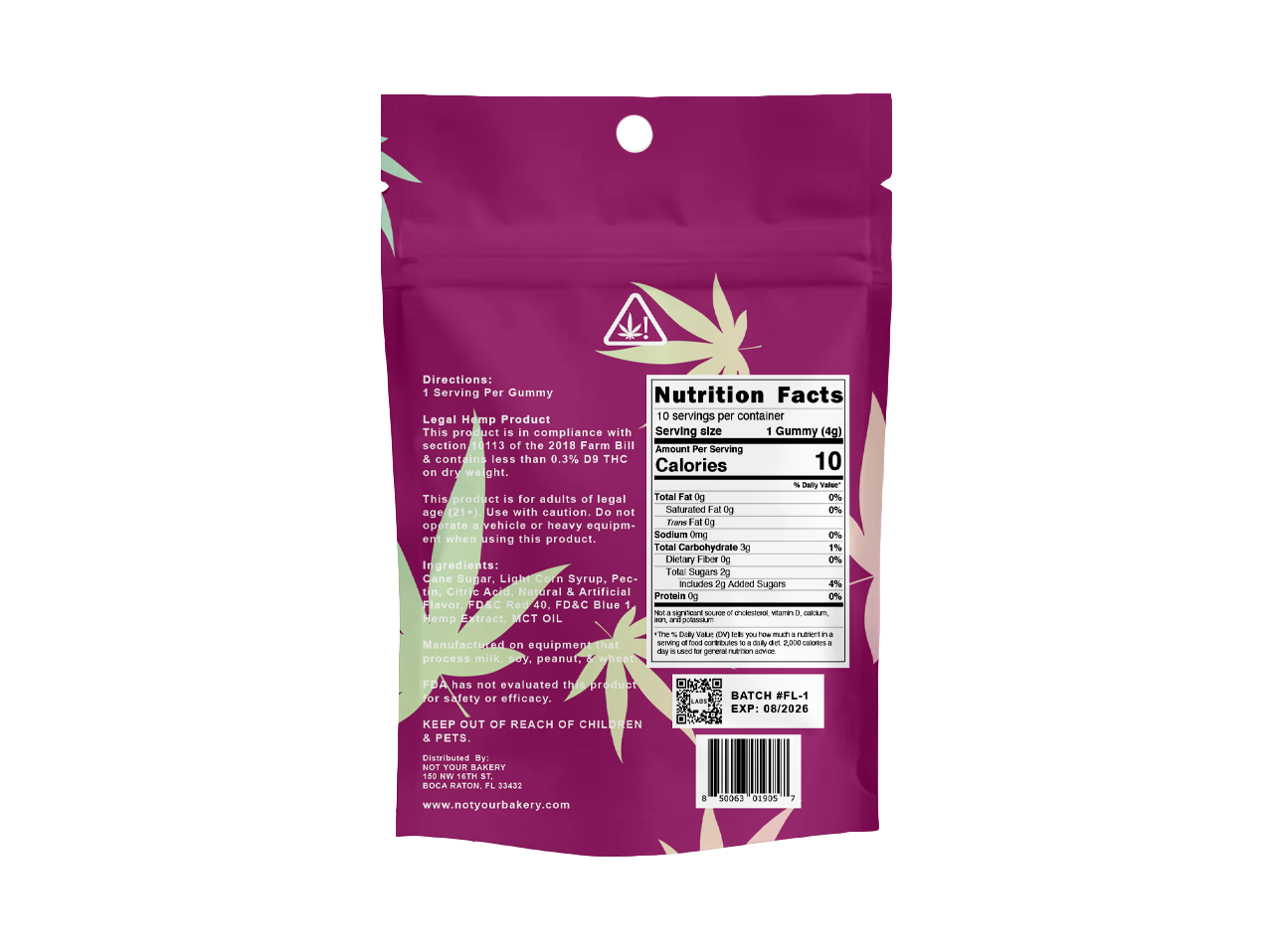 Jelly D9 FL 1,500mg Gummy To-Go Jar