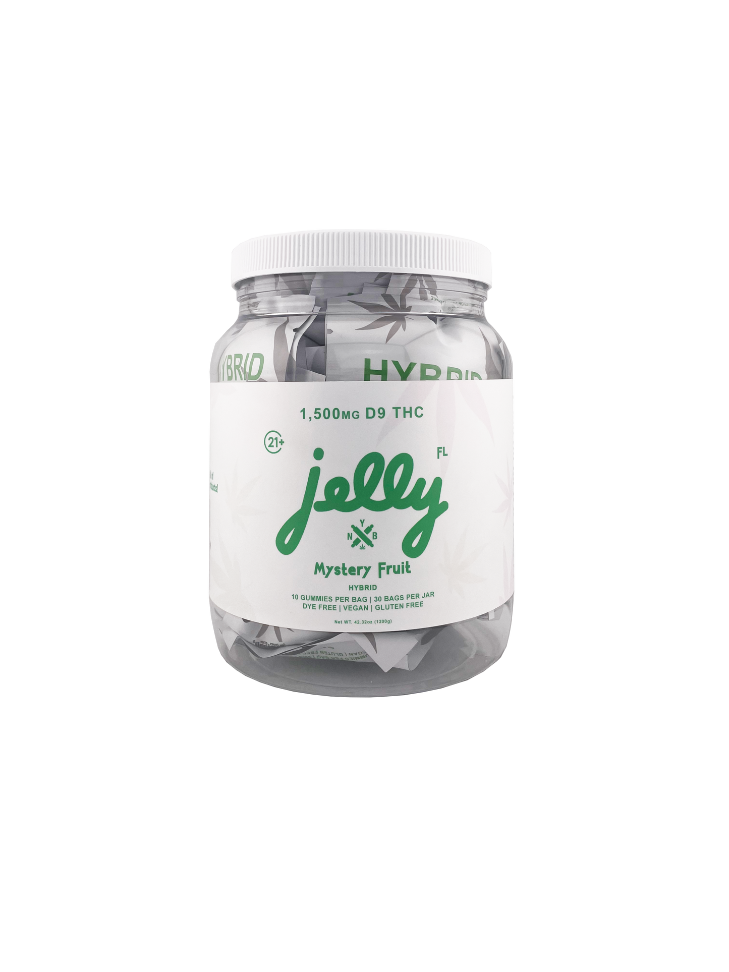 Jelly D9 FL 1,500mg Gummy To-Go Jar