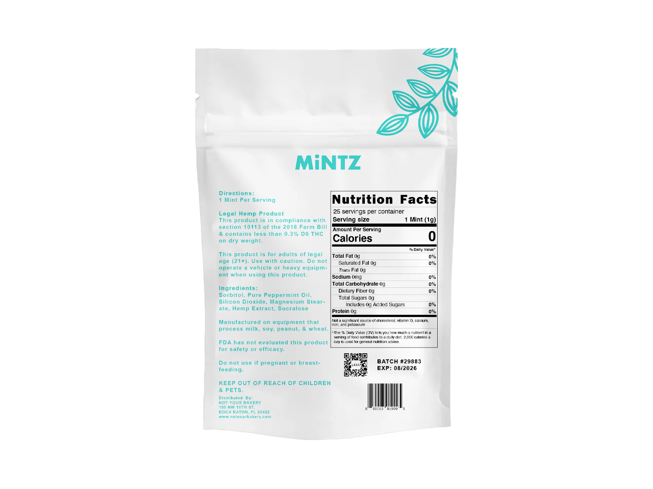 Jelly D9 MiNTZ 1,500mg Mints To-Go Jar