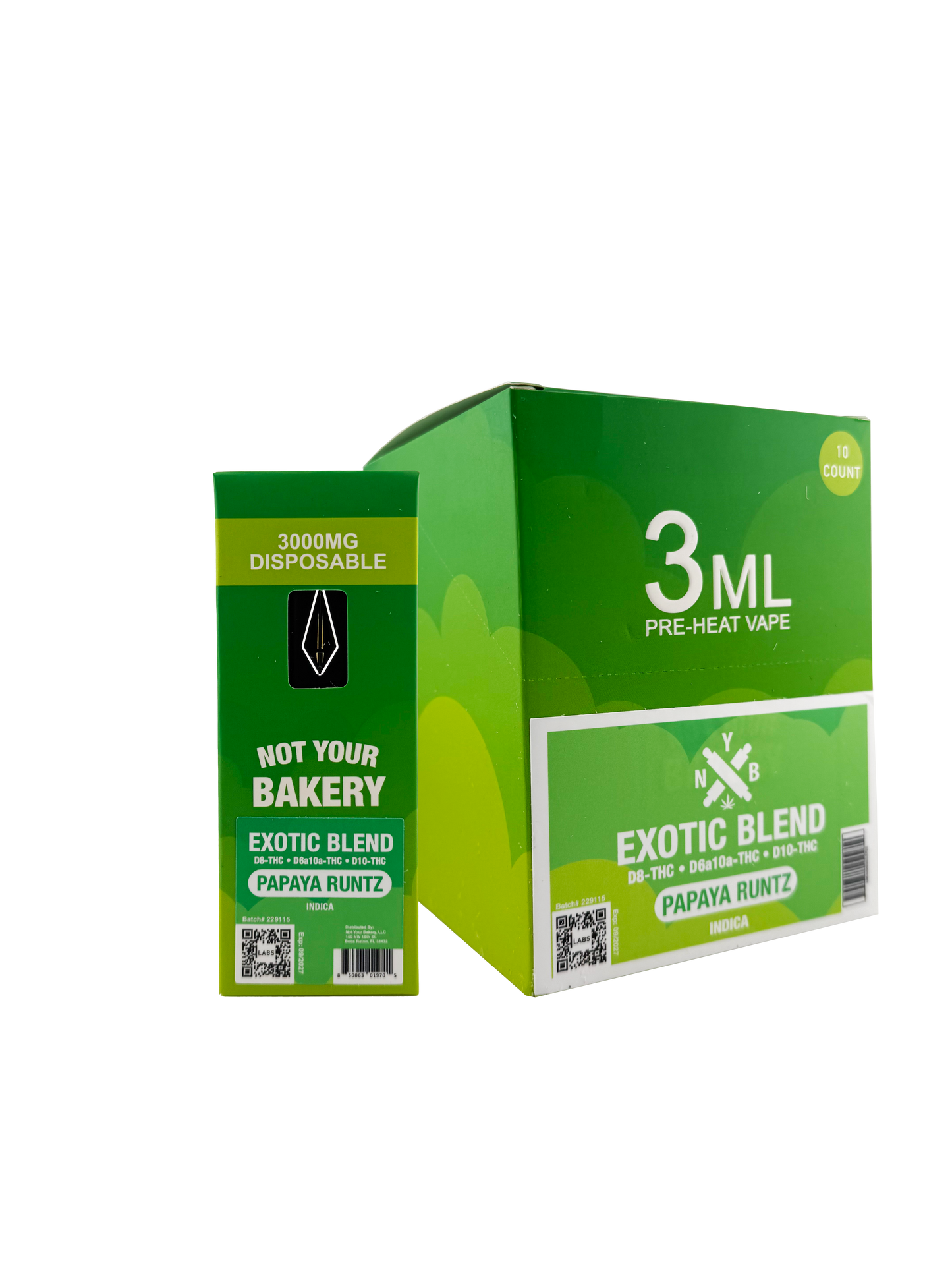 NYB 3ml Exotic Blend Disposable Vape