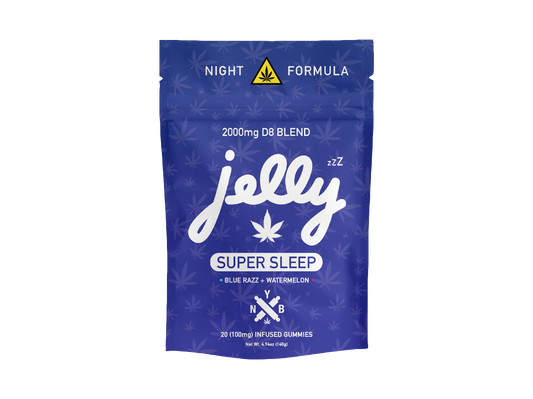 Jelly D8 Super Sleep Blend 2,000mg Gummy Bag