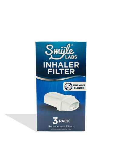 Smyle Labs inhaler filter 3pk packaging on a white background
