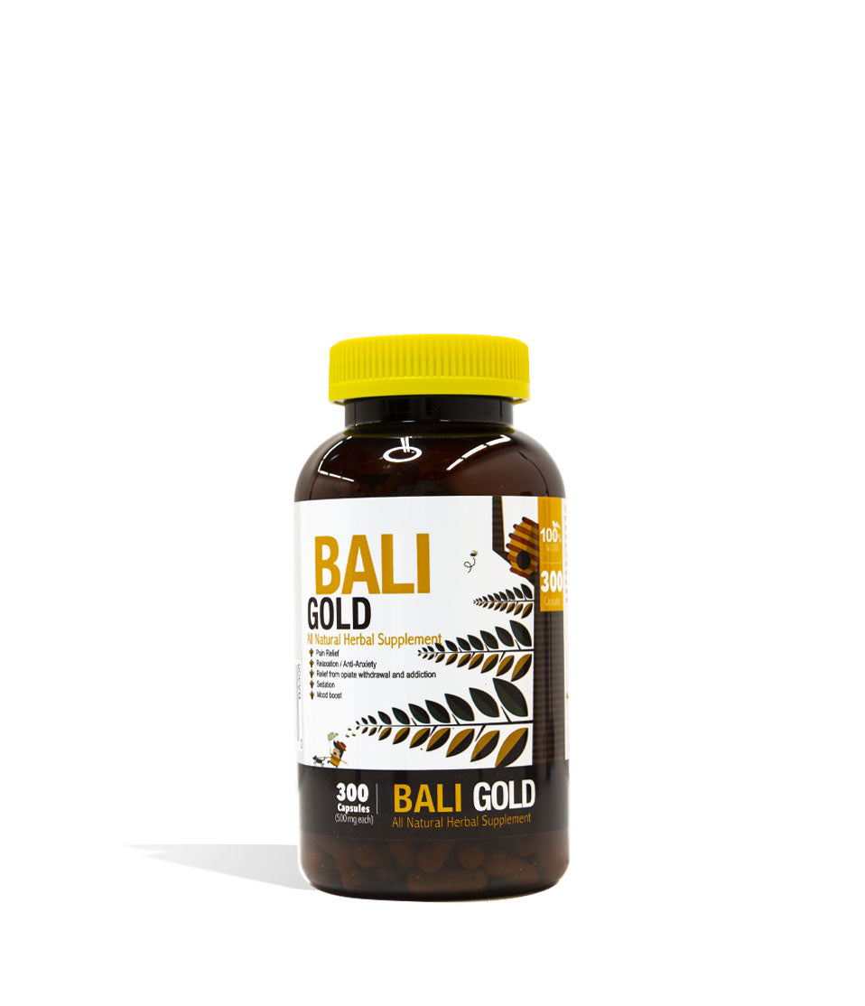 Bali Gold Bumble Bee Supplement Capsules 300ct Front View on White Background