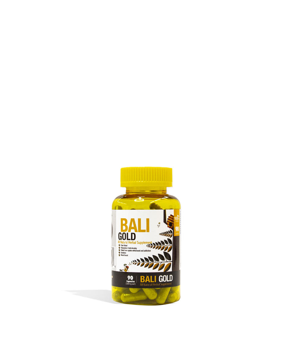 Bali Gold Bumble Bee Supplement Capsules 90ct Front View on White Background