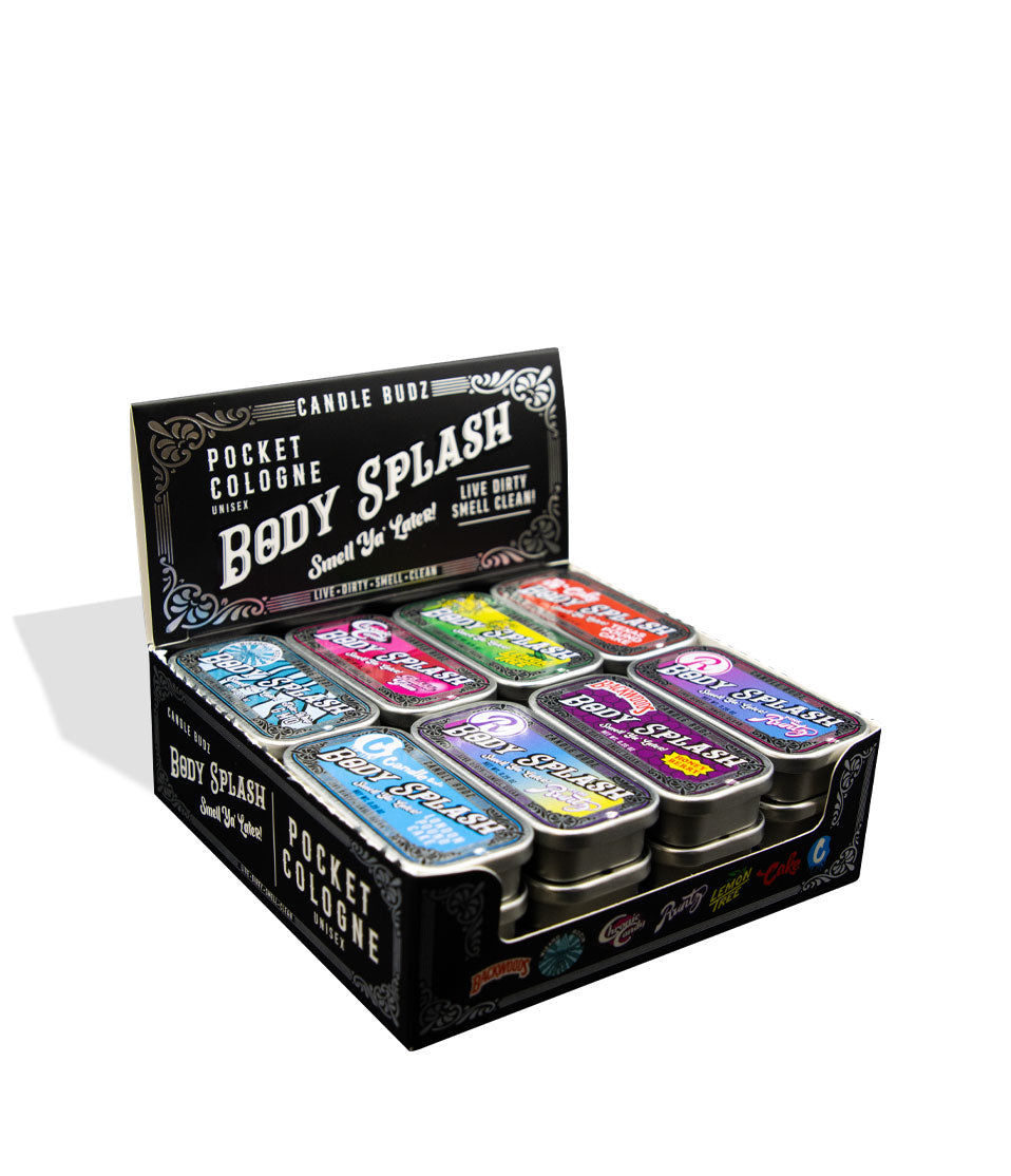 Candle Budz Body Splash Pocket Cologne 24pk on white background