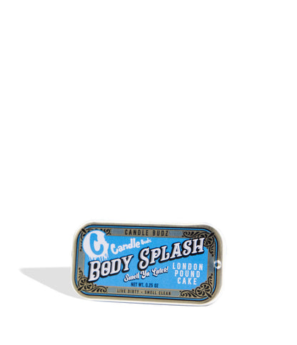 Cookies London Pound Cake Candle Budz Body Splash Pocket Cologne on white background