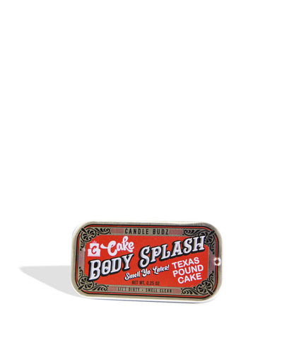 Cake Texas Pound Cake Candle Budz Body Splash Pocket Cologne on white background