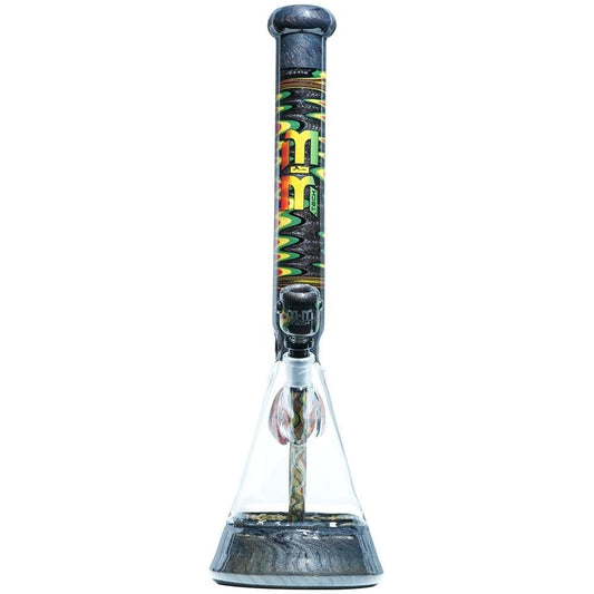 Gray & Rasta Heady Beaker M&M tech - M&M Tech Glass