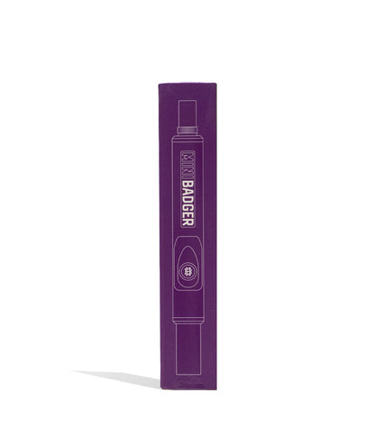Purple Huni Badger Mini Badger Portable Dab Rig Packaging Front View on White Background