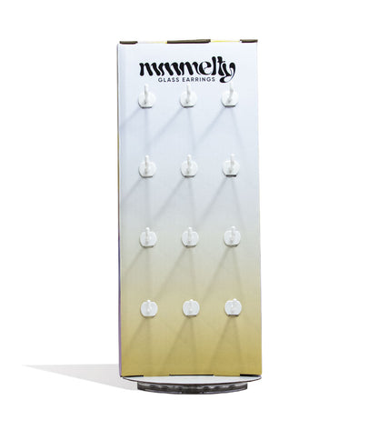 Mmmelty 72pc Earring Display Empty Front View on White Background