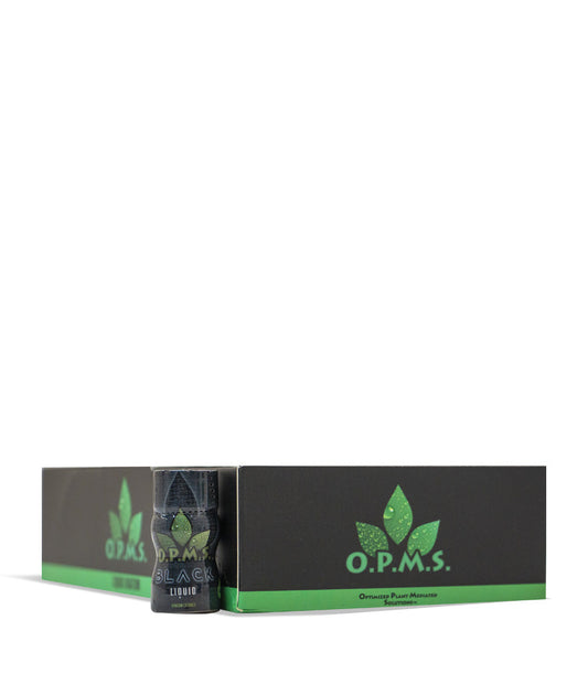 OPMS Black Liquid 8ml Supplement Shot 45pk on white background