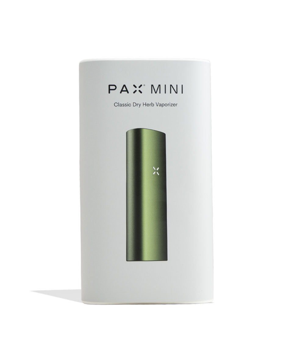Greenstone Pax Mini 2 Portable Dry Herb Vaporizer Packaging Front View on White Background